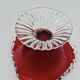 Coupe en verre soufflé rouge