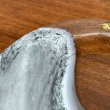 German Vintage Art Collection Richartz Plate and Bowl in Glass by Hans Jürgen Richartz for Mathildenhütte, Solingen, Set of 2