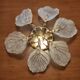 Murano glass ceiling lamp, Navaresi, Italy, 1980s