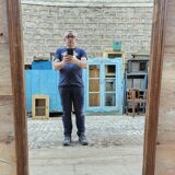 Burmese teak mirror