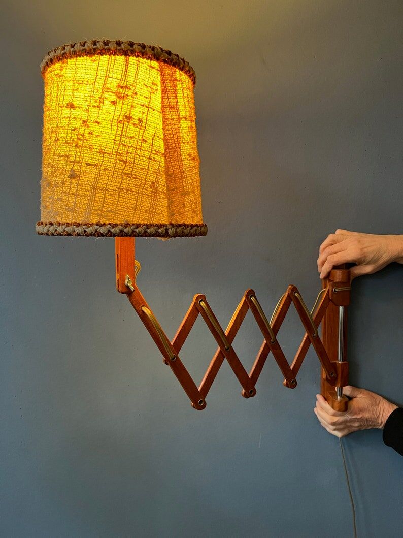 Mid-century scissor lamp