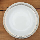 5 assiettes creuses porcelaine blanche