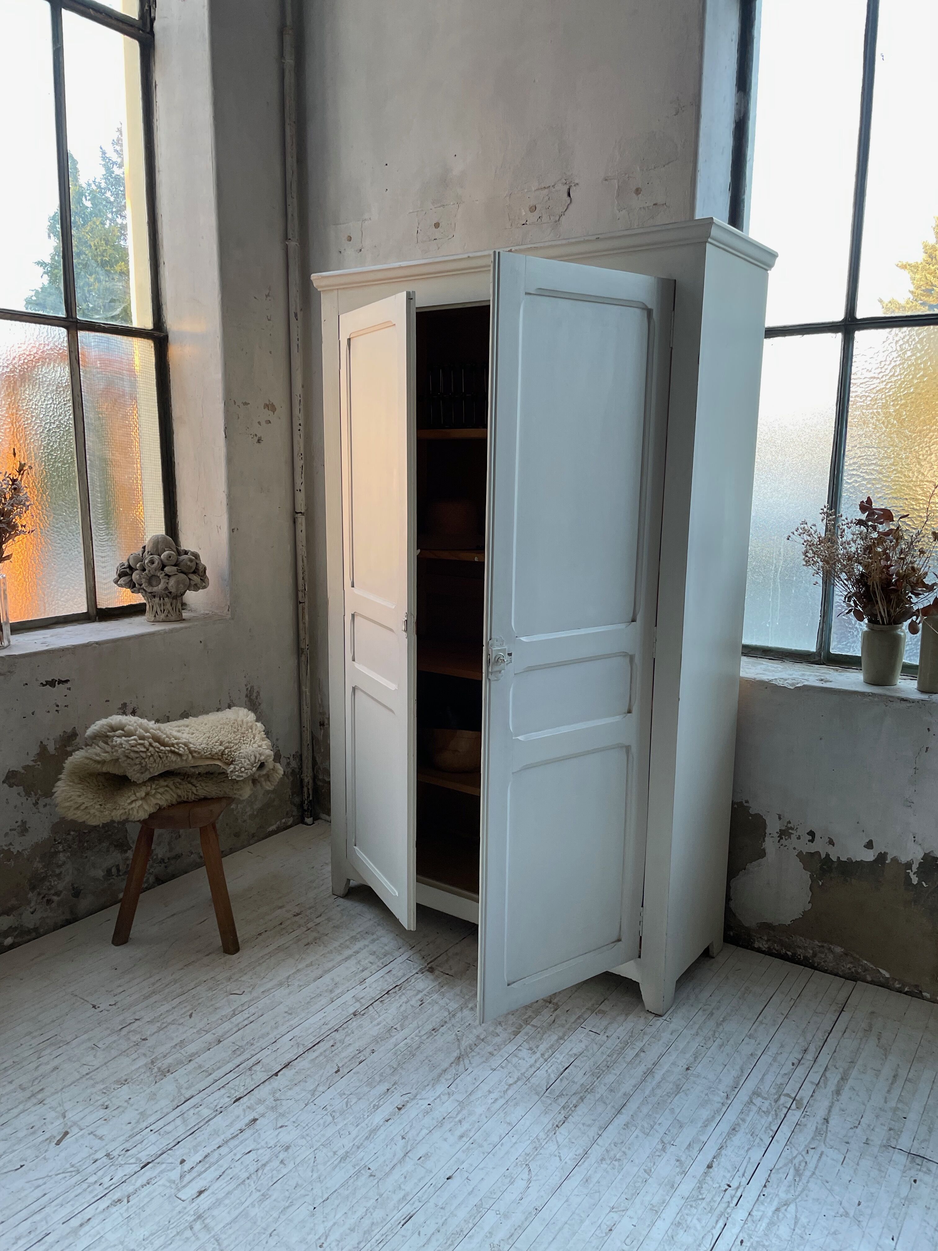 White cutter cabinet