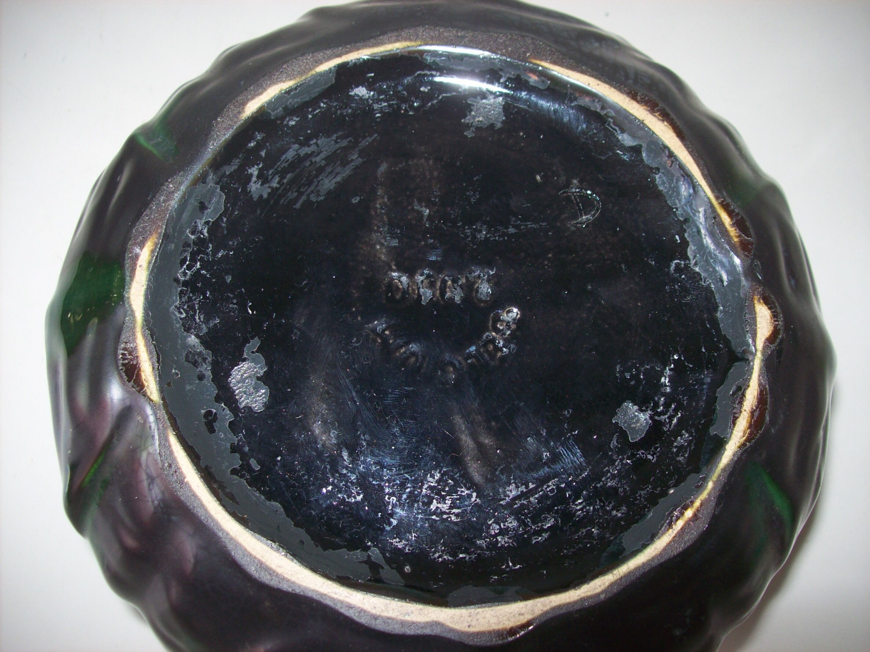 Art Nouveau vase has decoration of beetles