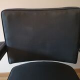 Industrial PULLMAN chair 60 sad vintage blue