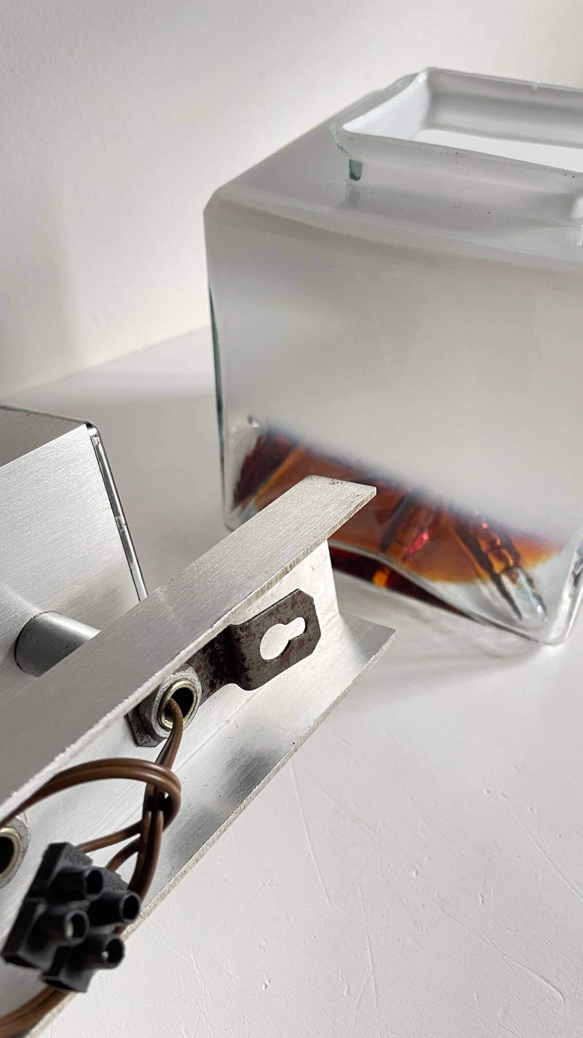 Space age style mazzega wall light