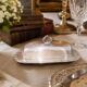Antique Silver Plated Butter Dish Domed Lid, Vintage English Covered Butter Dish