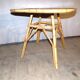 Vintage wicker rattan lounge coffee table