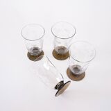 Set of four glasses, Danish design, 1970s, manufactured in Denmark