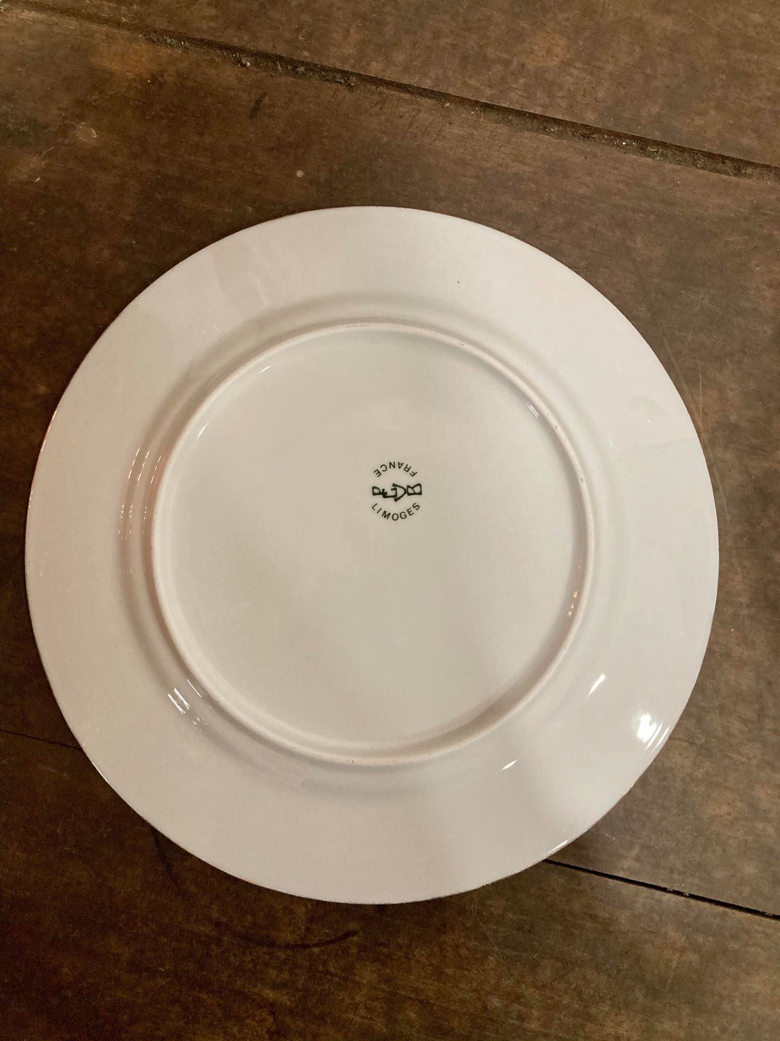 Lot de 12 assiettes en porcelaine de Limoges PCVB