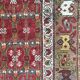 Old persian rug kurdish hallway  120 x 388 cm