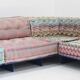 Roche Bobois Mah Jong sofa Missoni design by Hans Hopfer with platform