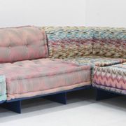 Roche Bobois Mah Jong sofa Missoni design by Hans Hopfer with platform