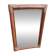 Vintage rectangular mirror in bamboo and rattan from the 60s/70s.