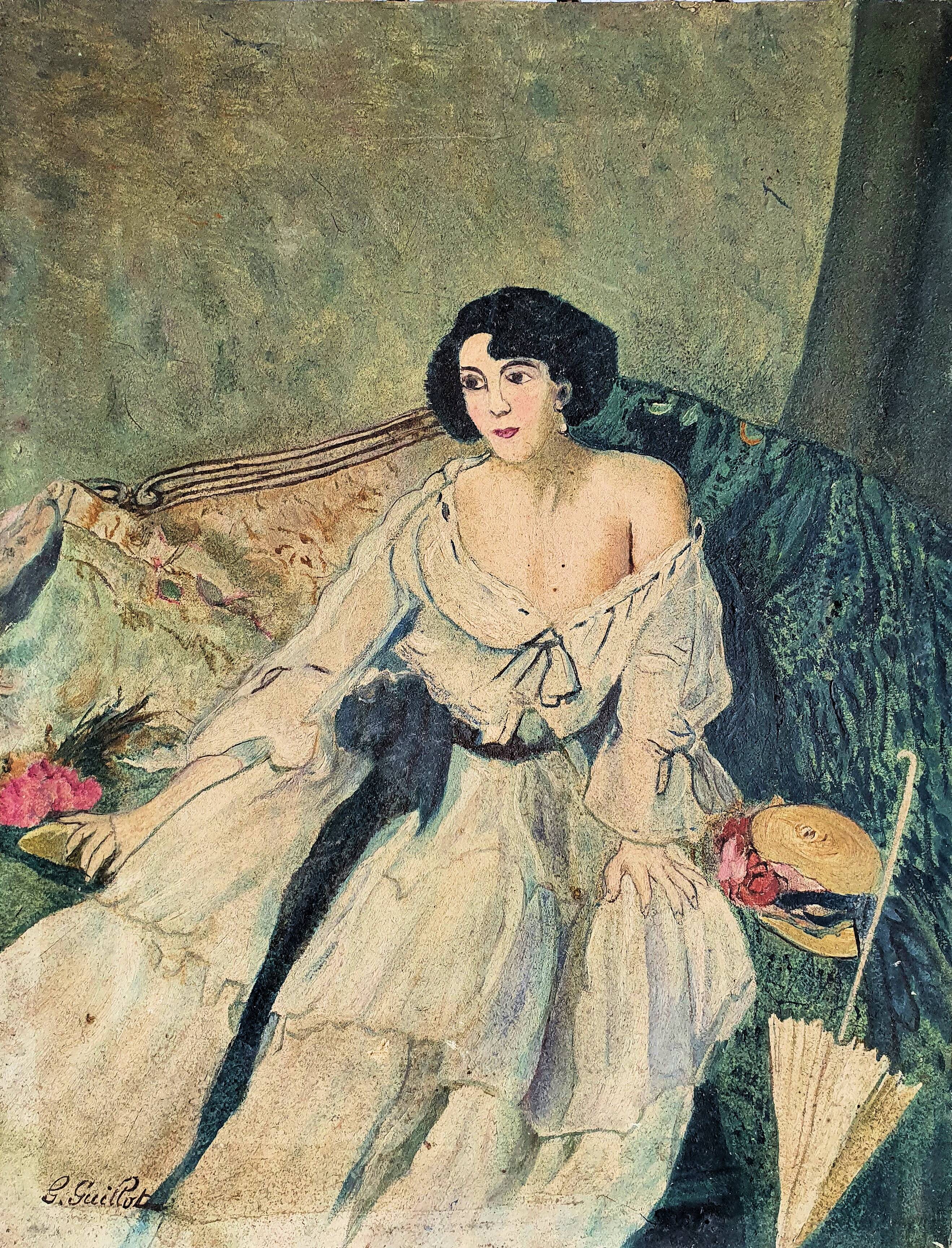 Oil on canvas by Gabrielle Guillot De Raffaillac