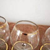 Set de 8 verres ballon à cognac ancien ou alcool