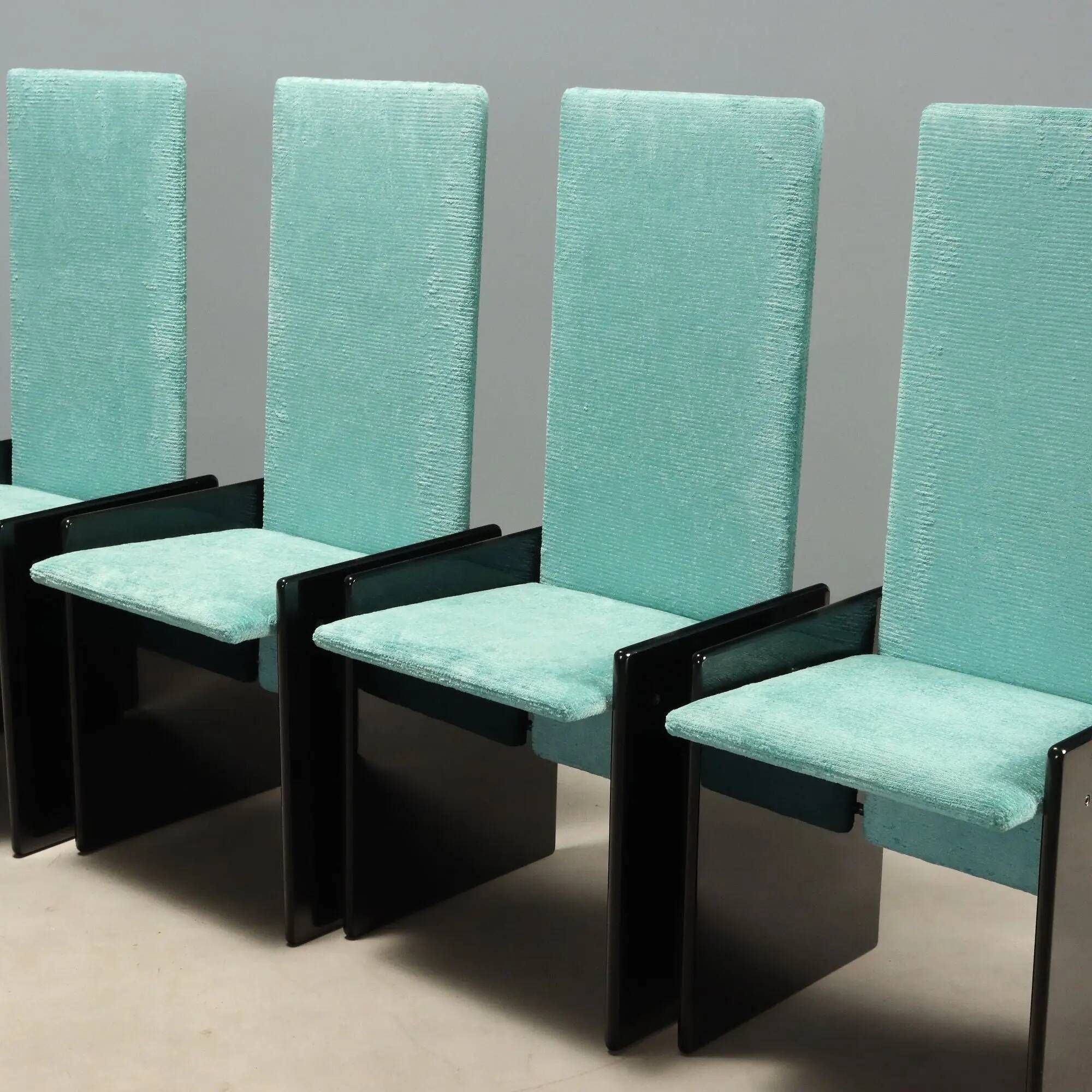 Vintage Simon chairs model "Kazuki" designed by Kazuhide Takahama, Italy, 1970s.