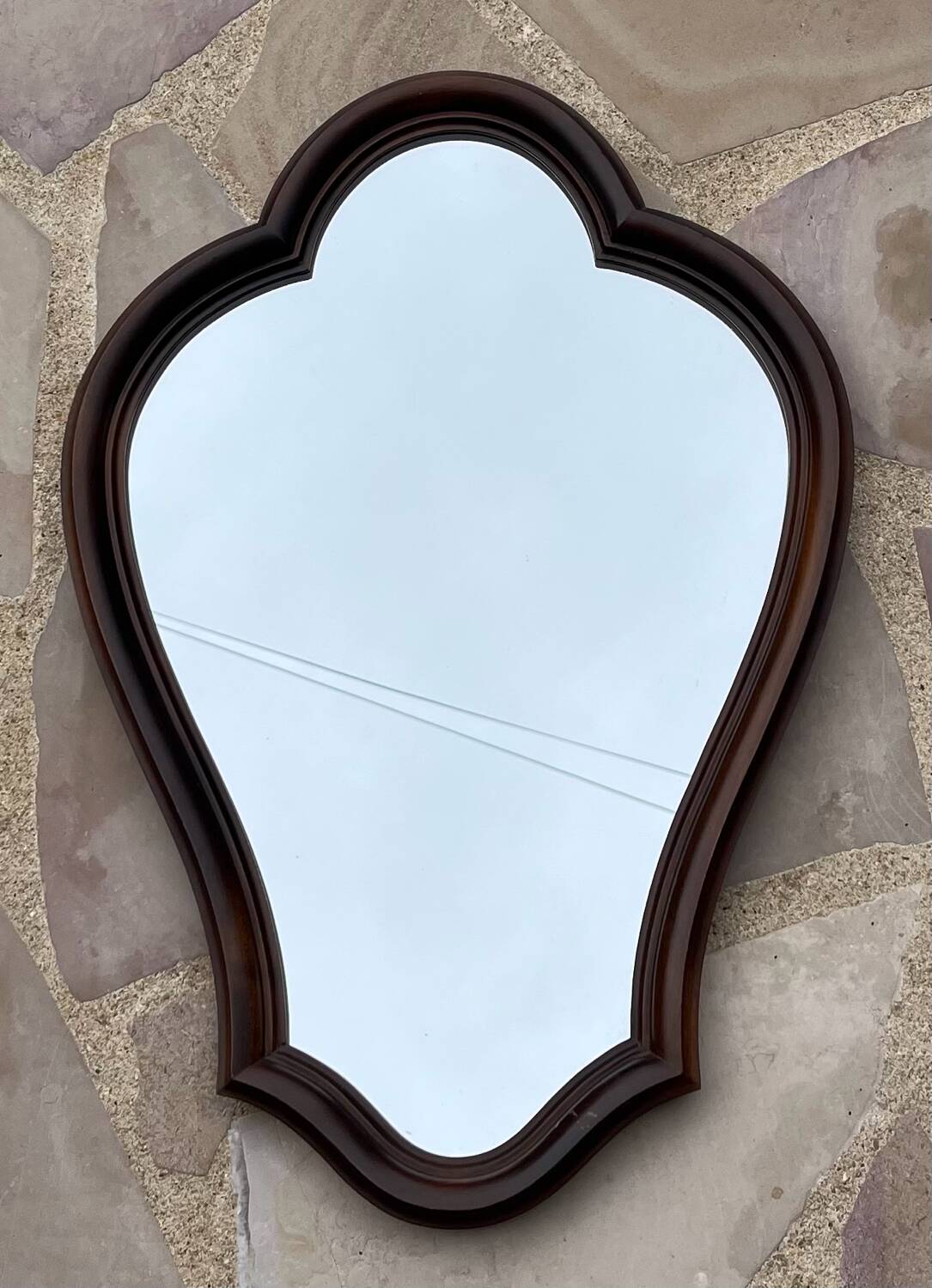 Wooden rococo mirror