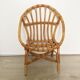 Rattan shell armchair for vintage children