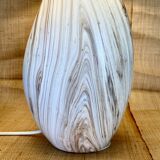 Ceramic lamp, 2M fabric cable, cotton shade