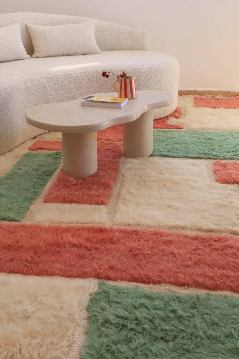 Tapis berbère fait main traditionnelle 250cmx150cm