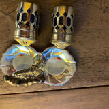 Vintage pepper shaker duo