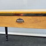 Table pine two-tone black and honey