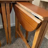Scandinavian set by Poul Hundevad table and 4 folding teak stools