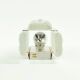 Danish Mid-Century Glass & Brass Aladdin Wall Light from Vitrika, 1960s/70s