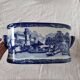 Large 20th century English glazed and enamelled earthenware planter