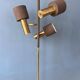 Vintage Dijkstra Space Age floor lamp, brown and chrome floor light