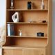 Renovated vintage Scandinavian oak library