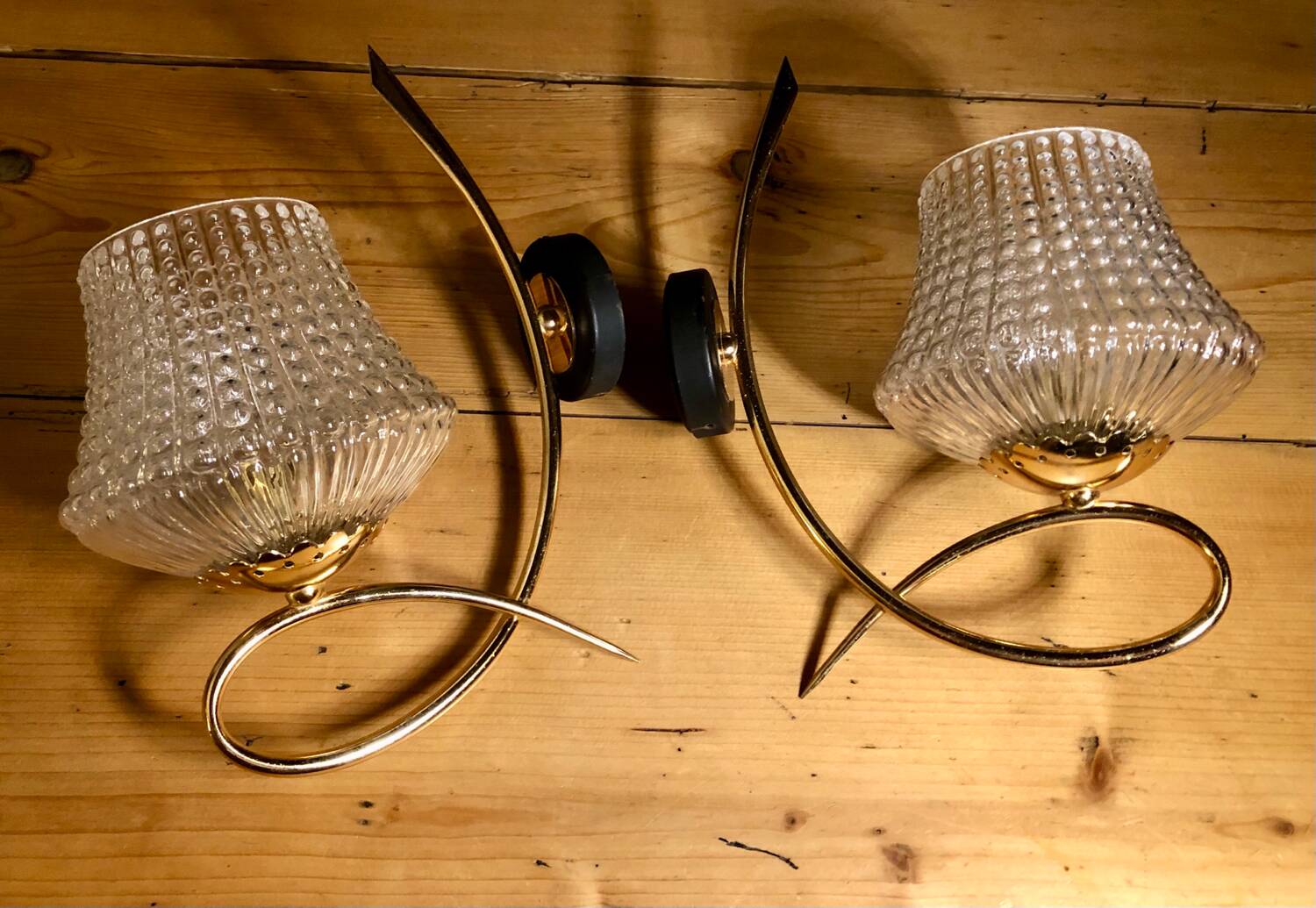 Vintage wall lights 1960