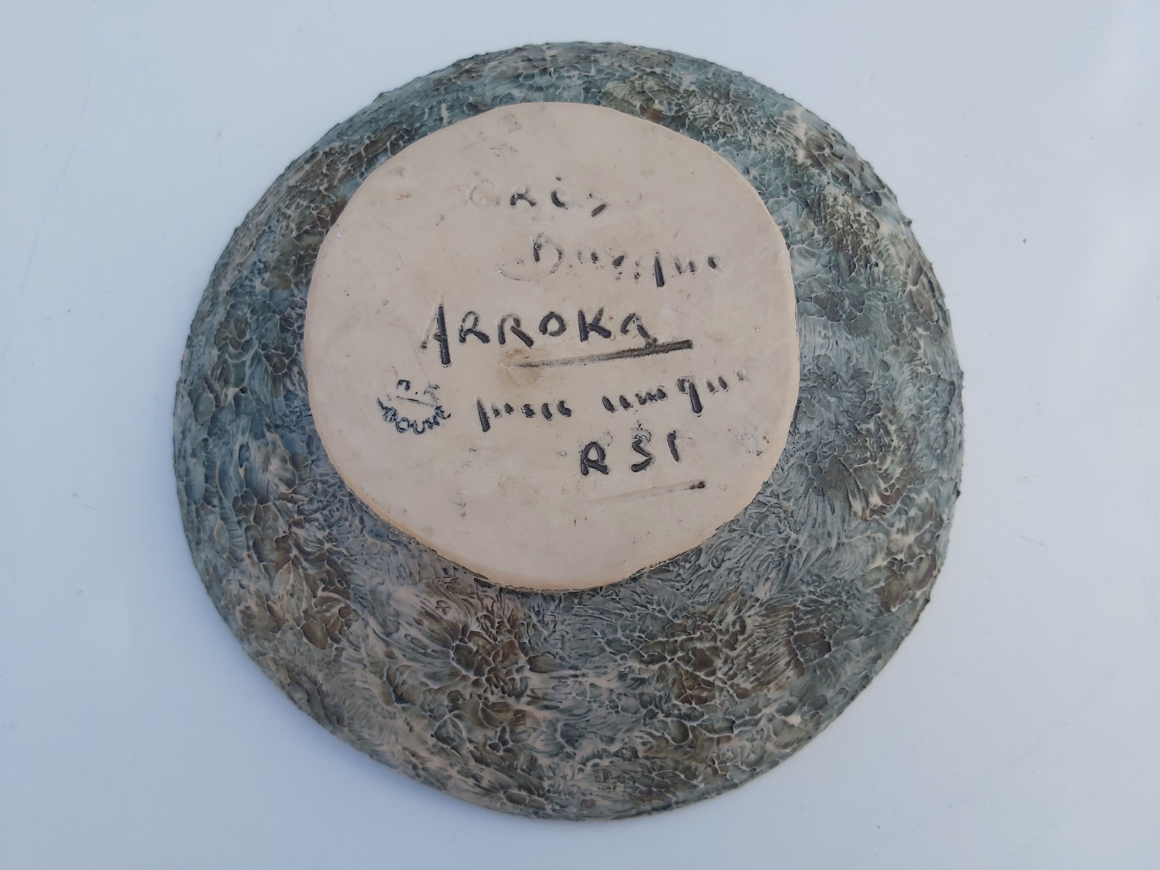 Basque sandstone cut Ciboure Arroka unique piece