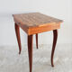 Music box table, jewelry box, inlaid wood, side table, bedside, vintage (2)