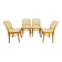 Set of 4 Bentwood Chairs No. 811 after Hoffmann, 1990s