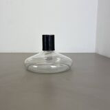 Large glass decanter element with leather Handle by Carl Auböck, Austria, 1950s