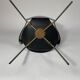 Arn Jocobsen black lacquered wooden armrest chair in the year 50