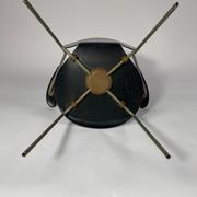 Arn Jocobsen black lacquered wooden armrest chair in the year 50