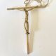 Bronze crucifix, 70s sculpture