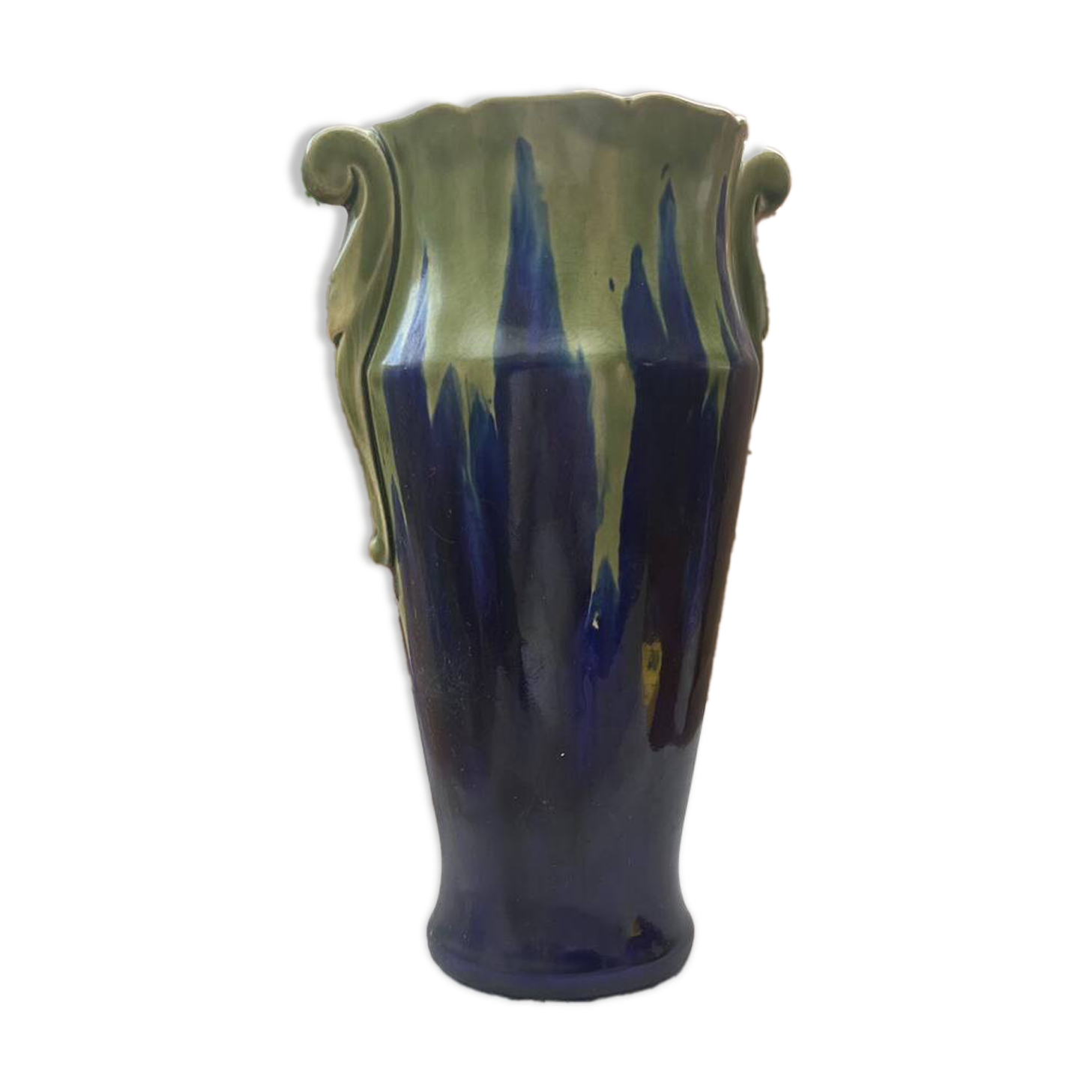 Art Deco blue vase