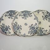 Flat plate in earthenware of Sarreguemines model Moscow