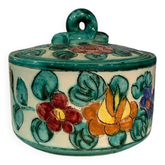 Bonbonnière vintage en céramique émaillée Cérart Monaco