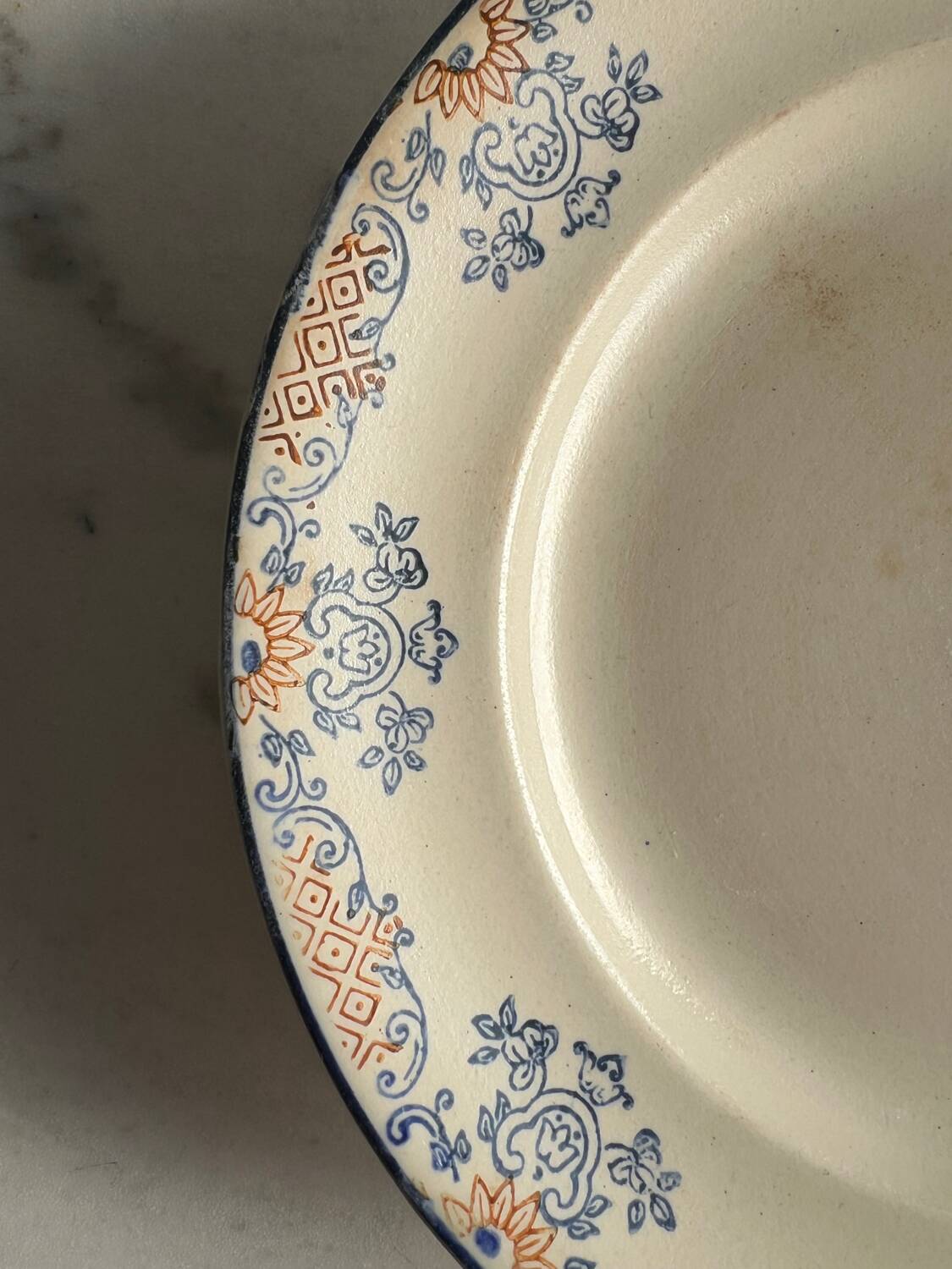 Presentation dish type compotier Longwy ironstone