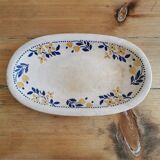 Ravier in earthenware floral pattern
