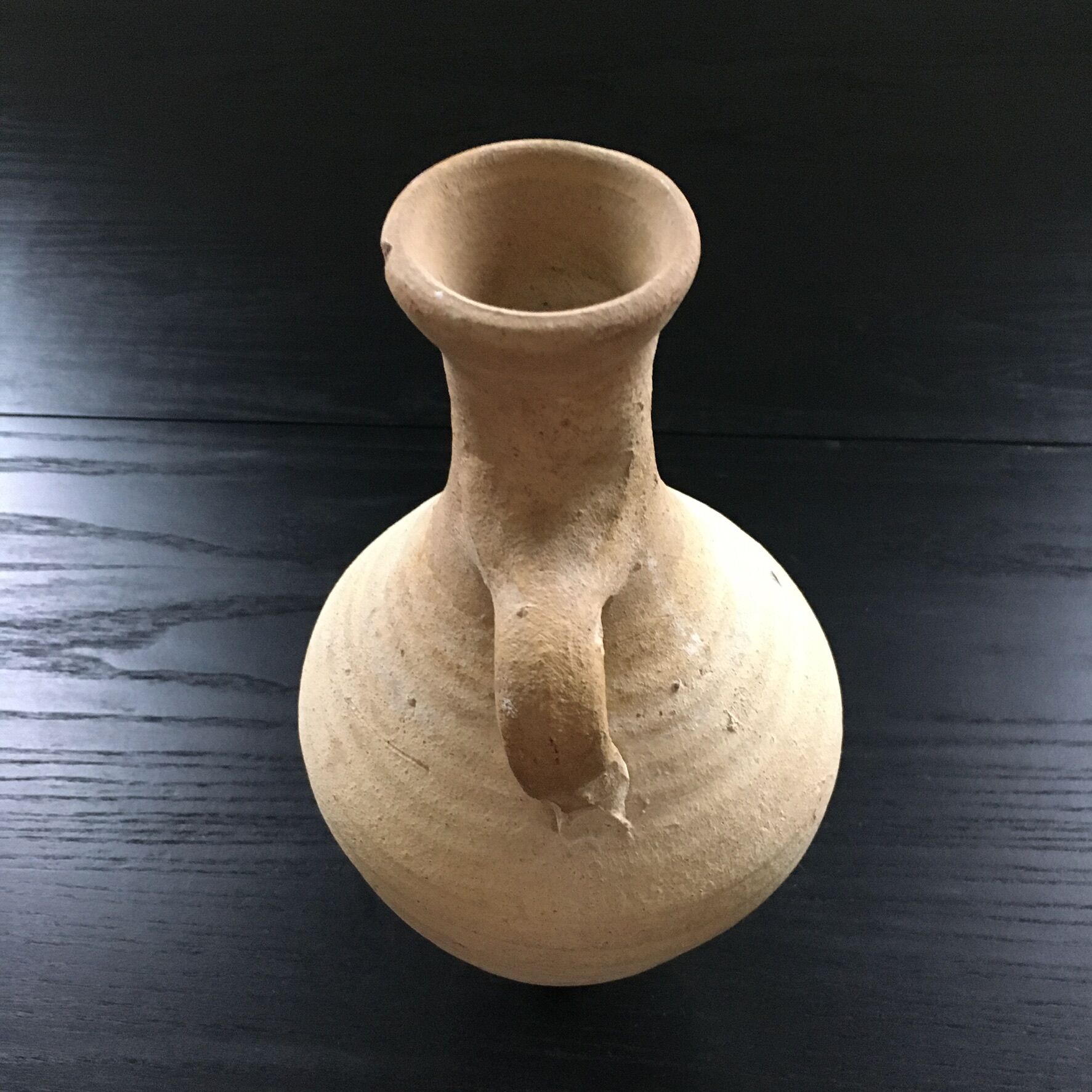 Bleached terracotta amphora vase