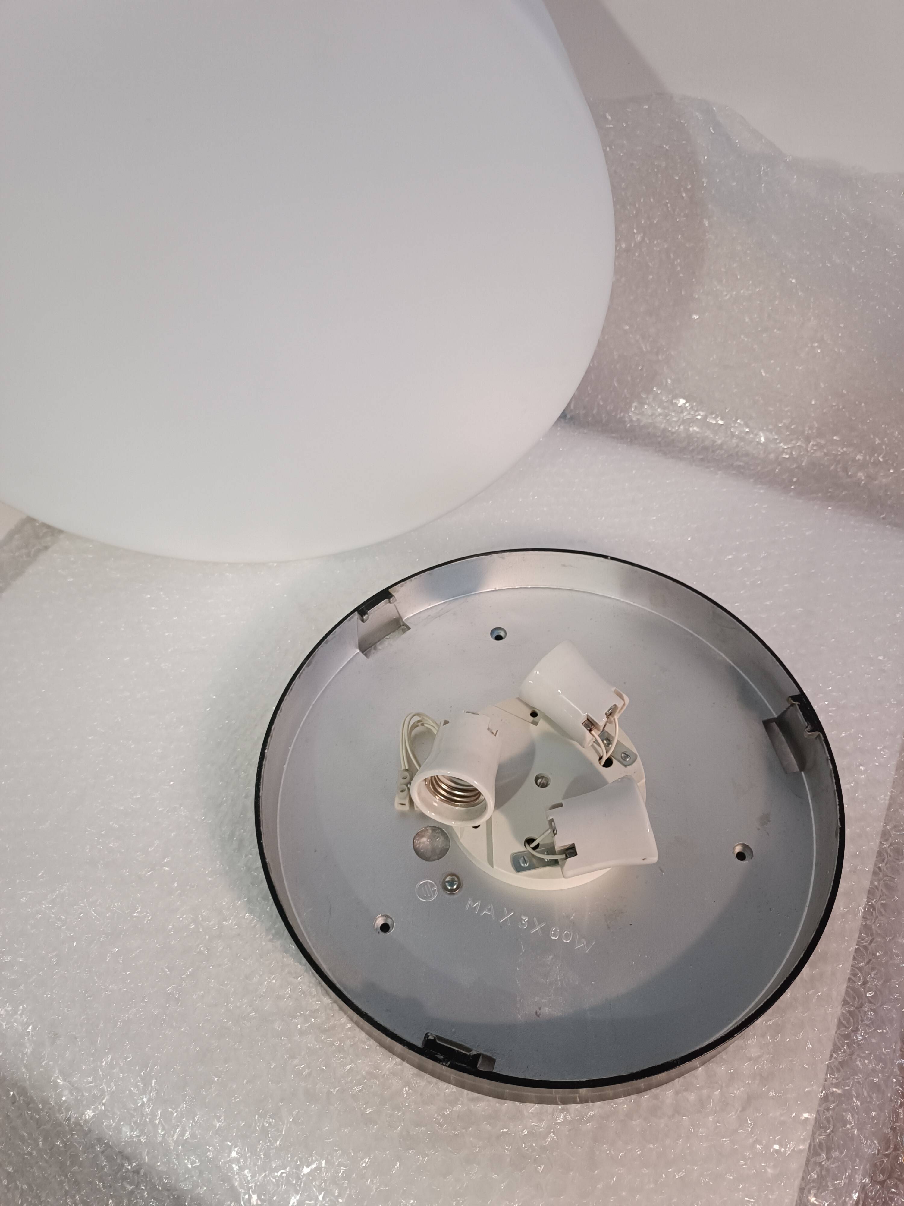 Important wall light by Uno & Osten Kristansson for Luxus 1970s