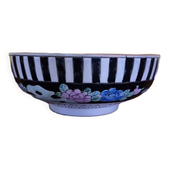 Japanese Porcelain Bowl With Flowers marked Nippon, 1980s