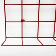 Red rope coat rack, modern German mid-century, 1960s.