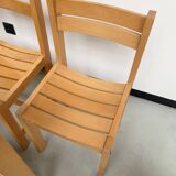 Sornay 80s beech chairs